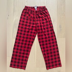 Red and Black Checkered Pajama Pants